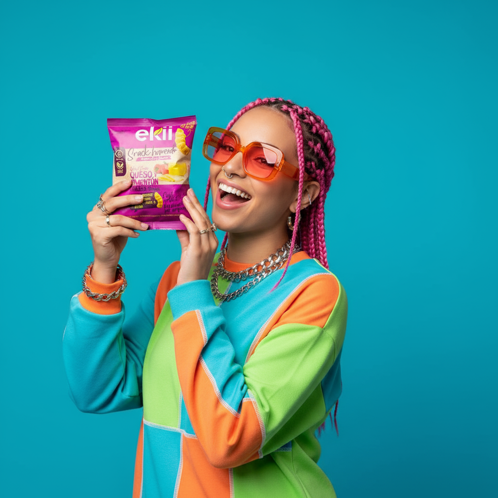 SNACK SABOR QUESO Y PIMENTÓN