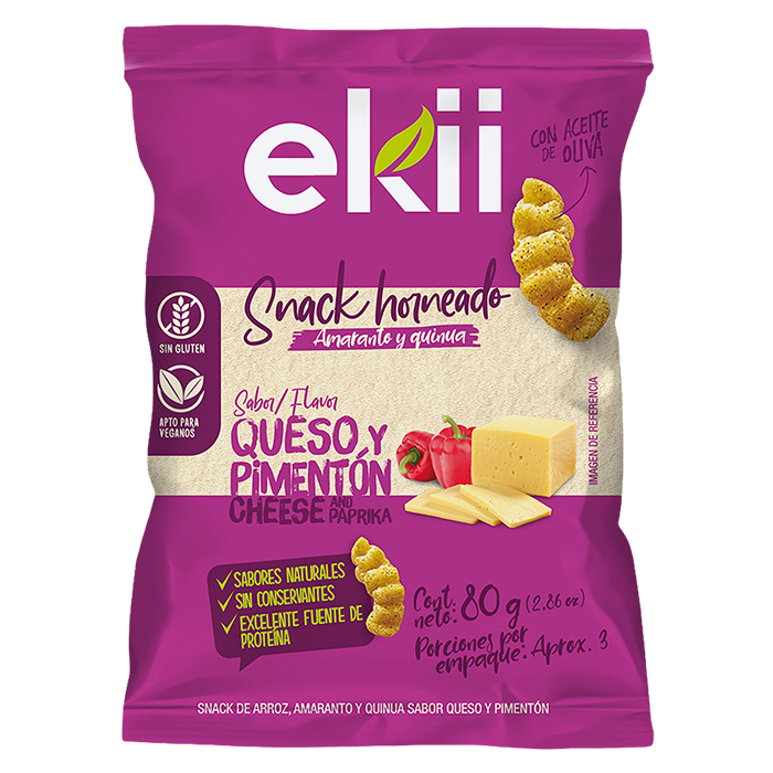 SNACK SABOR QUESO Y PIMENTÓN 25g