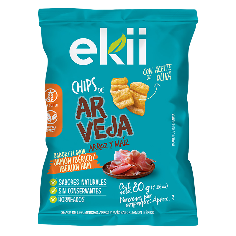 CHIPS SABOR JAMÓN IBÉRICO X 12 (80g)