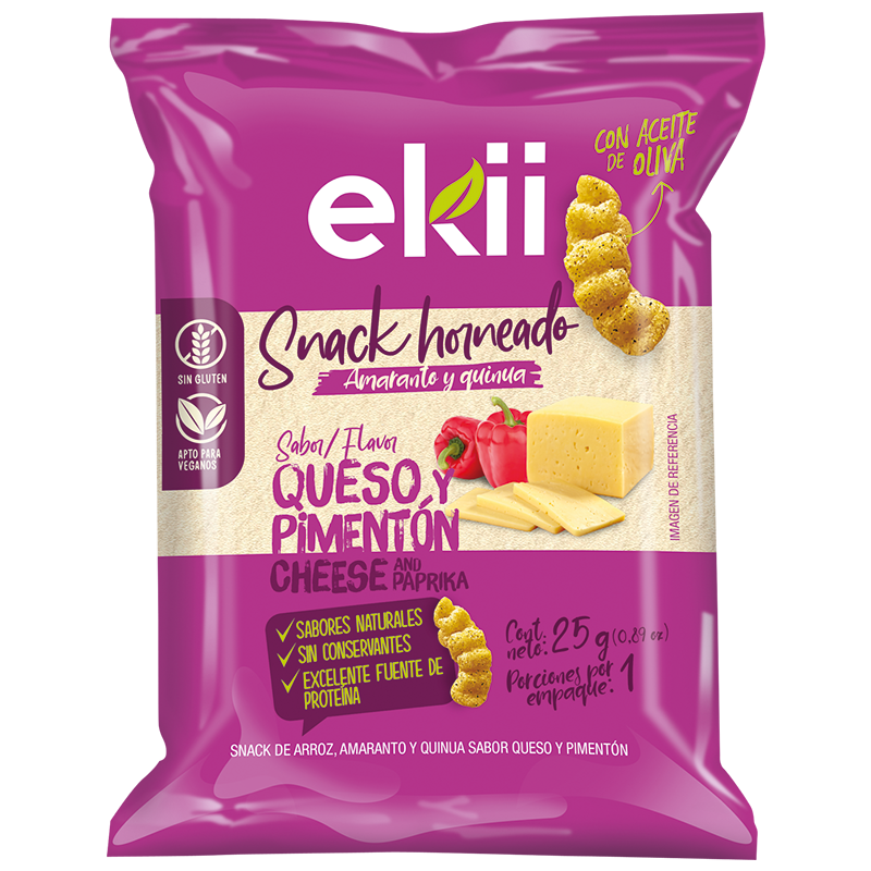 SNACK SABOR QUESO Y PIMENTÓN